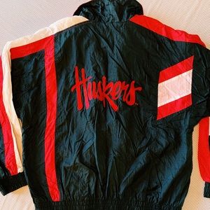 Vintage 90s Nebraska Huskers Windbreaker